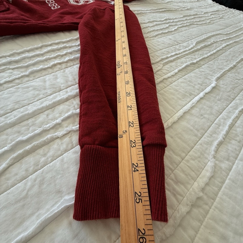 VTG Paris Hoodie authentic From Paris Women S‎ Red Heavyweight Travel France - Picture 5 of 9